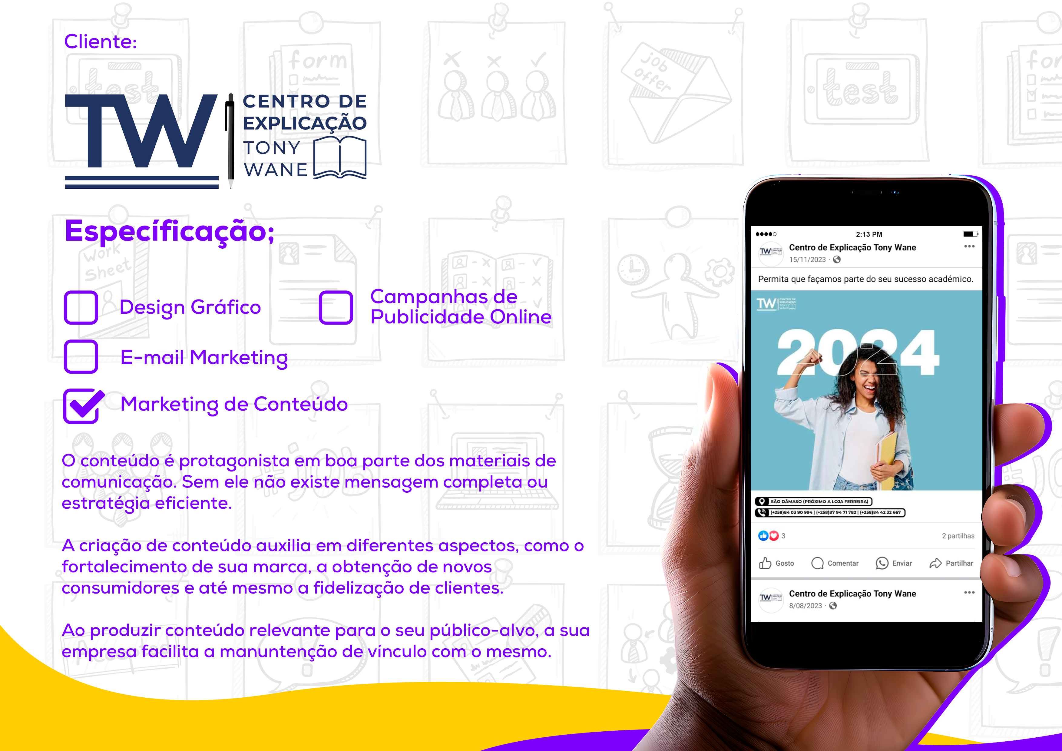 Gestão Rede Social | Centro Tonywane